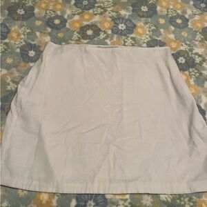 White Abercrombie Linen Skirt